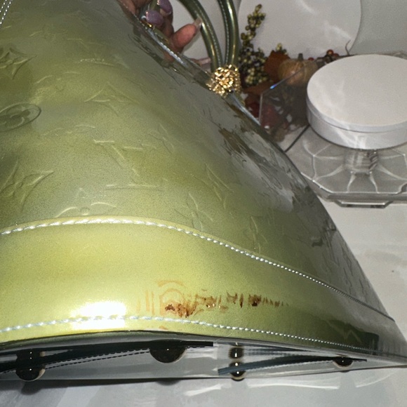 Louis Vuitton Alma GM Vernis Green Apple Givre AS IS - Picture 15 of 15